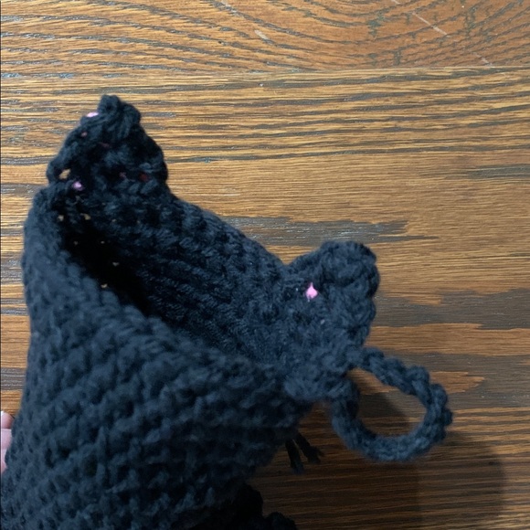 {Stocking} Charming Black & White Cat Stocking - Picture 6 of 6